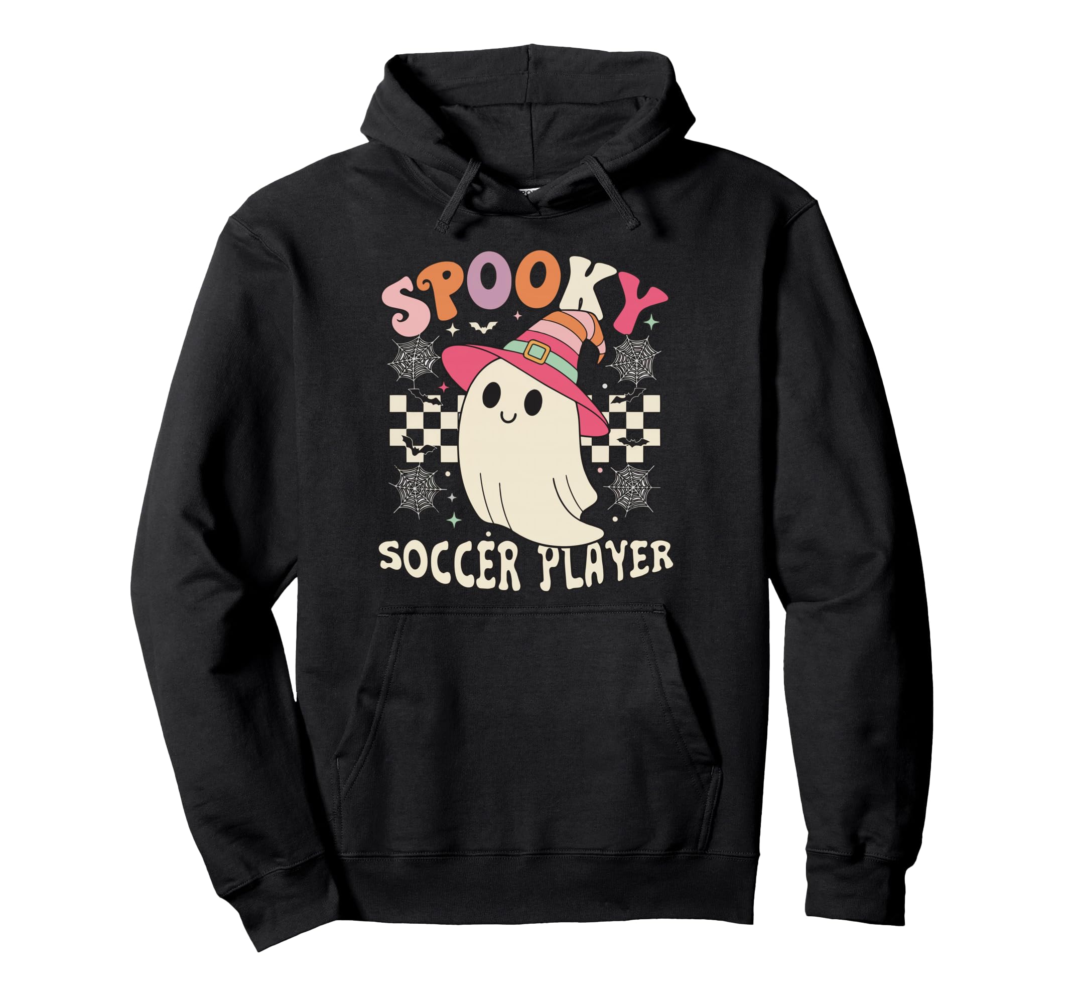 Spooky Soccer Player Ghost Halloween Hoodie - Novelty Apparel Unisex - T-Shirt, Sweatshirt, Hoodie