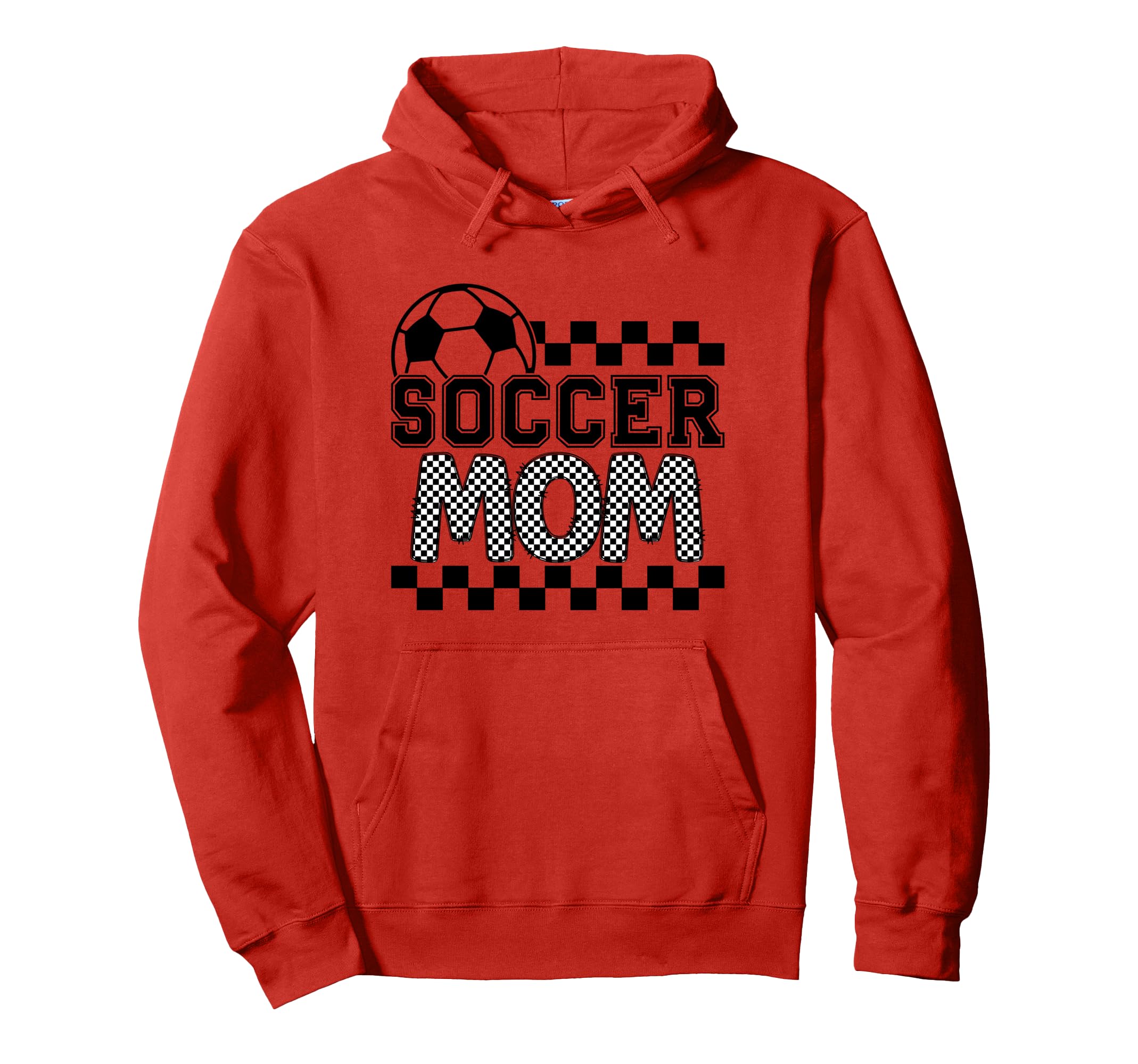 Soccer Mom Checker Checkered Hoodie - Aesthetic Graphic for Adults - T-Shirt, Sweatshirt, Hoodie