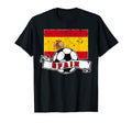 Spain Soccer Ball And Flag T-Shirt - Fun Novelty Design for Adults - T-Shirt, Sweatshirt, Hoodie