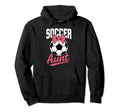 Soccer Aunt Heart Sport Lover Hoodie - Casual Everyday Wear for Adults - T-Shirt, Sweatshirt, Hoodie