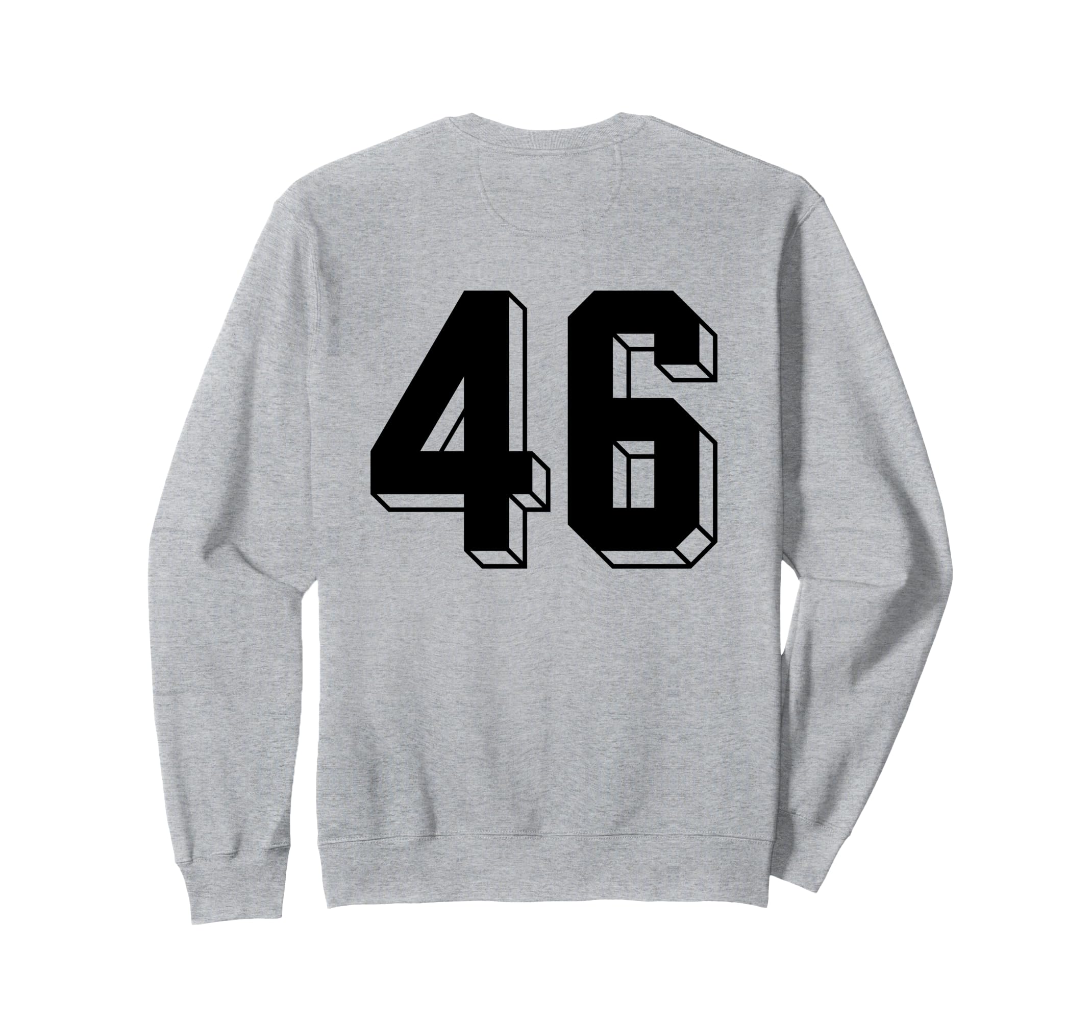 Number 46 Backside 80S 90S Team Sweatshirt - Casual Everyday Wear Unisex - T-Shirt, Sweatshirt, Hoodie