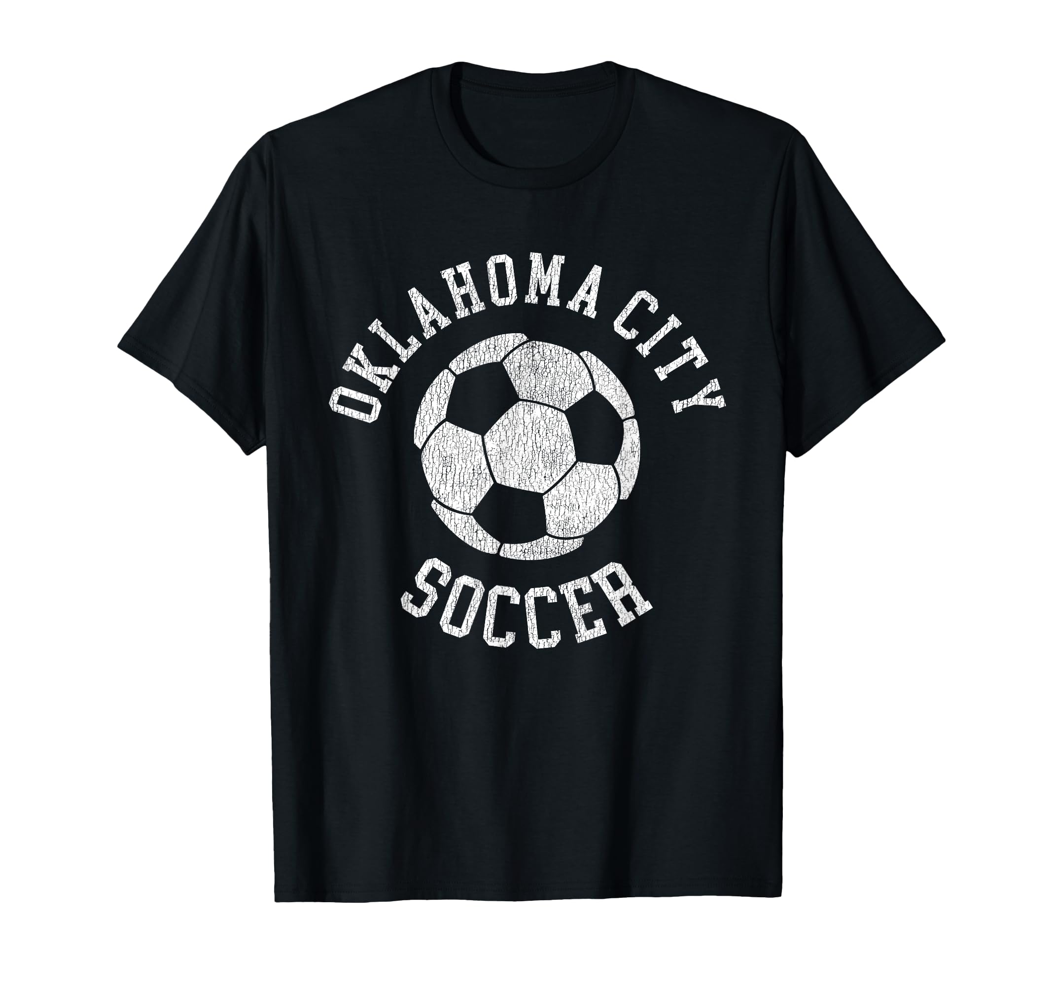 Oklahoma City Soccer Distressed 90S T-Shirt - Streetwear Style Unisex - T-Shirt, Sweatshirt, Hoodie