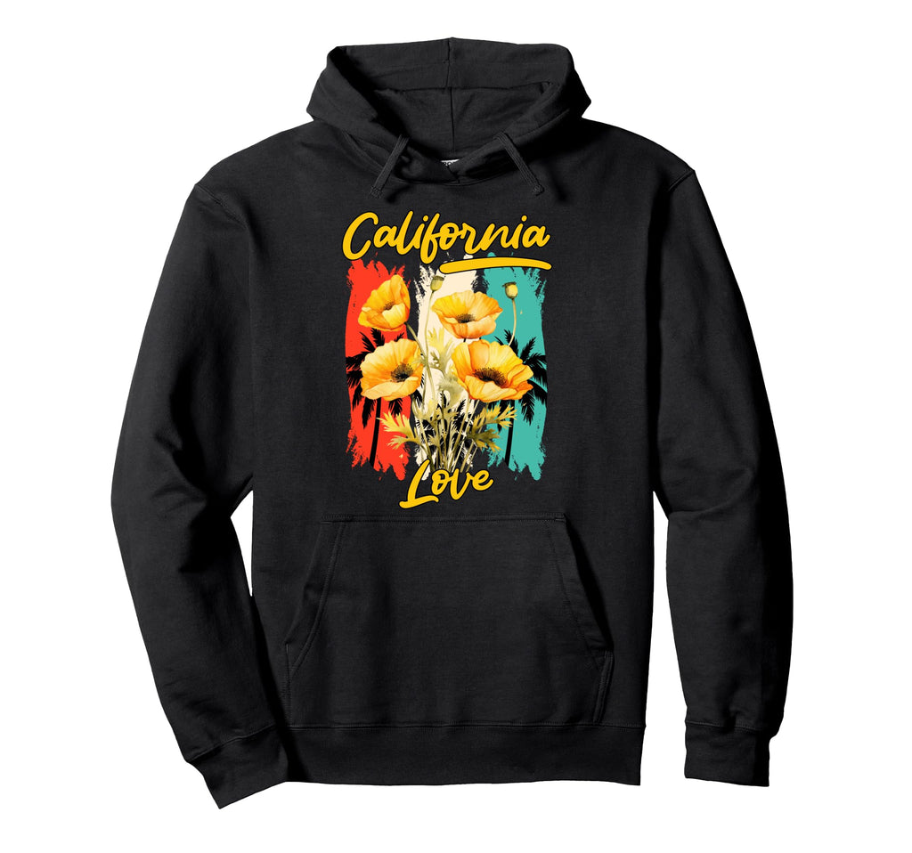 Golden Poppy California Love Funny Hoodie - Aesthetic Graphic for Adults - T-Shirt, Sweatshirt, Hoodie