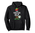 Soccer Elf Family Group Matching Party Hoodie - Minimalist Print Men Women - T-Shirt, Sweatshirt, Hoodie