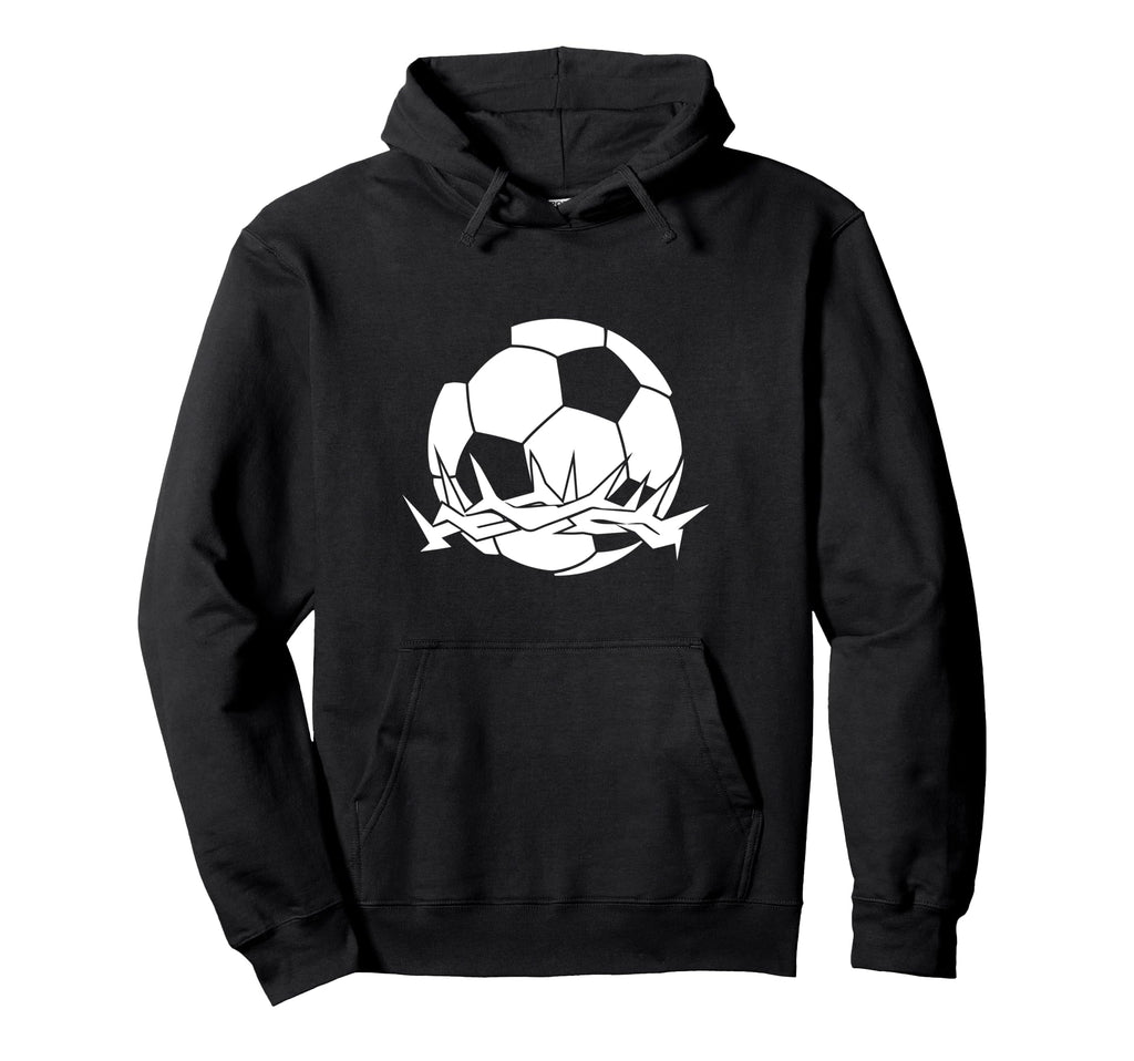 Religious Jesus Soccer Christ God Soccer Hoodie - Novelty Apparel Men Women - T-Shirt, Sweatshirt, Hoodie