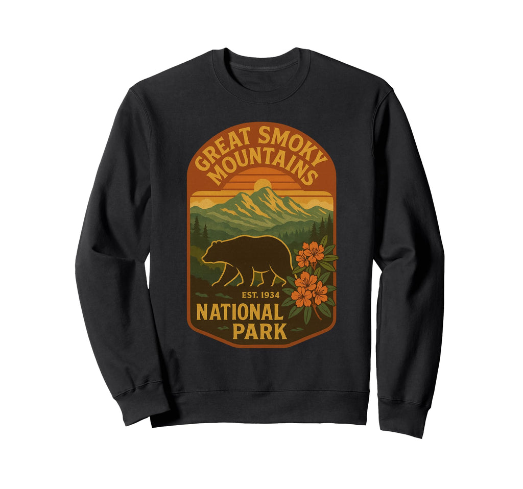 Great Smoky Mountains National Park Sweatshirt - Graphic Print for Adults - T-Shirt, Sweatshirt, Hoodie