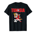 Dabbing Unicorn Tunisia Soccer T-Shirt - Casual Everyday Wear Men Women - T-Shirt, Sweatshirt, Hoodie