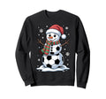 Funny Soccer Snowman Holiday Sweatshirt - Casual Everyday Wear Men Women - T-Shirt, Sweatshirt, Hoodie