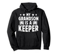 Proud Hockey Keeper Pops Ice Hockey Hoodie - Minimalist Print Men Women - T-Shirt, Sweatshirt, Hoodie