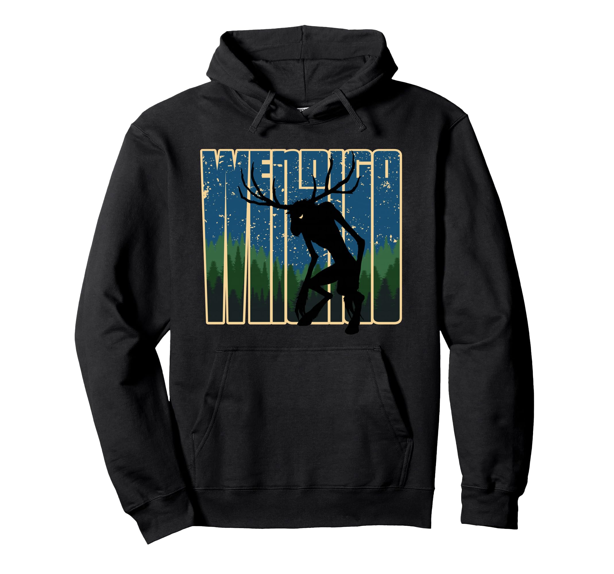 Wendigo Original Skinwalker Cryptid Hoodie - Trendy Graphic for Adults - T-Shirt, Sweatshirt, Hoodie