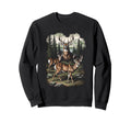 Grunge Deer 90S Sweatshirt - Fun Novelty Design Men Women - T-Shirt, Sweatshirt, Hoodie
