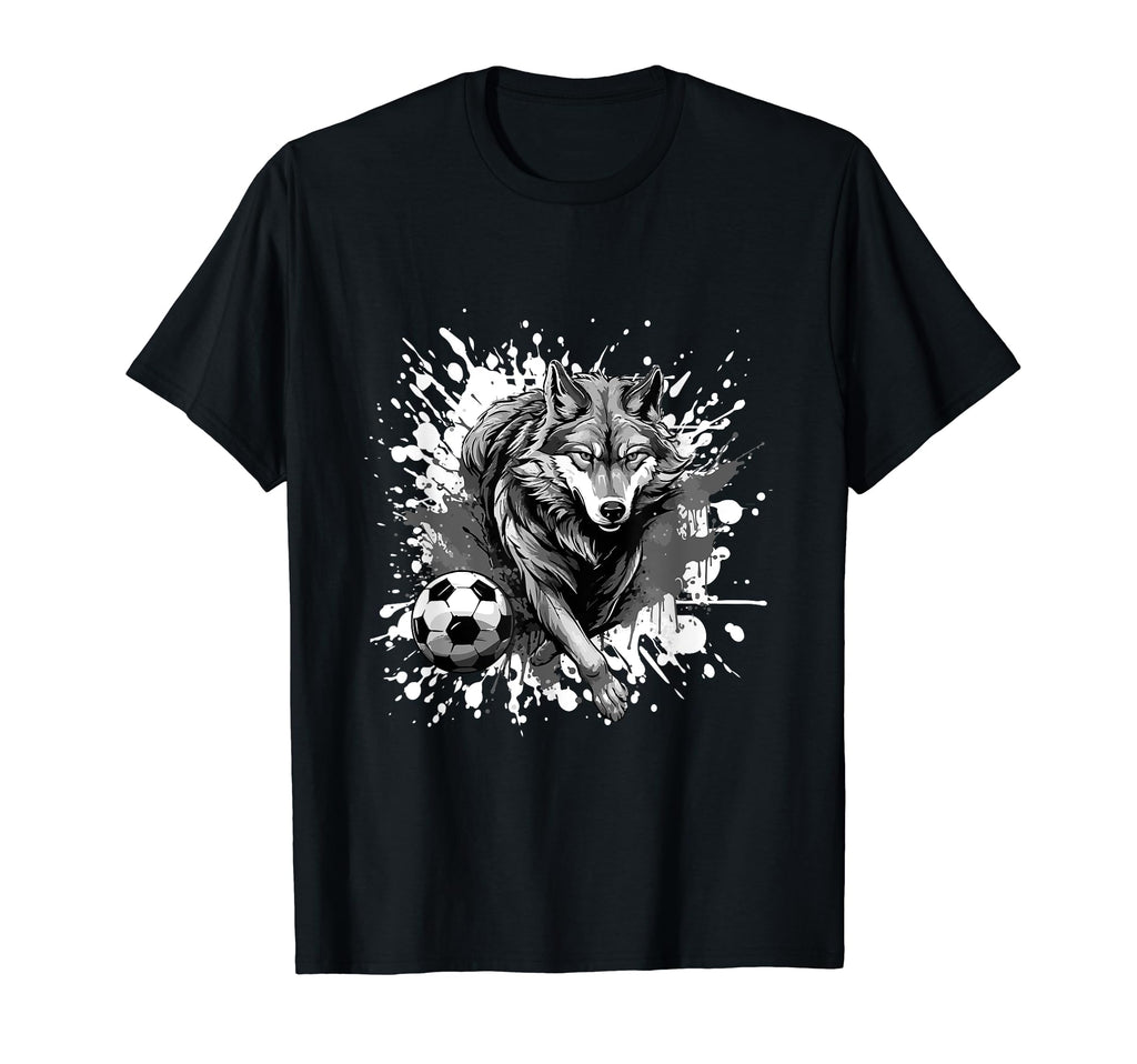 Wolf Playing Soccer Sports Team Animal T-Shirt - Streetwear Style Men Women - T-Shirt, Sweatshirt, Hoodie