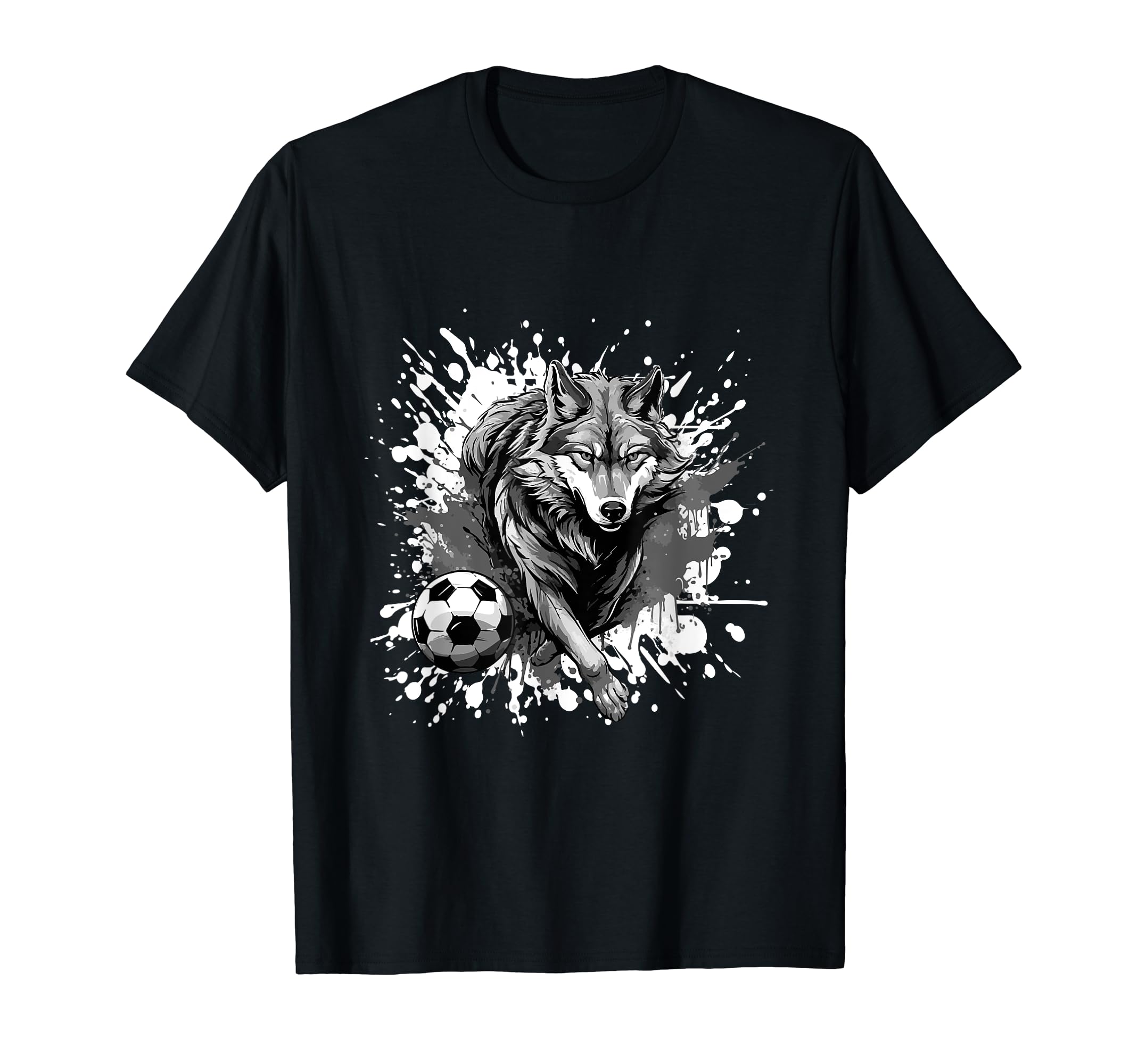 Wolf Playing Soccer Sports Team Animal T-Shirt - Streetwear Style Men Women - T-Shirt, Sweatshirt, Hoodie