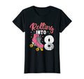 Rolling Into 8 Skating Roller Derby T-Shirt - Novelty Apparel for Adults - T-Shirt, Sweatshirt, Hoodie