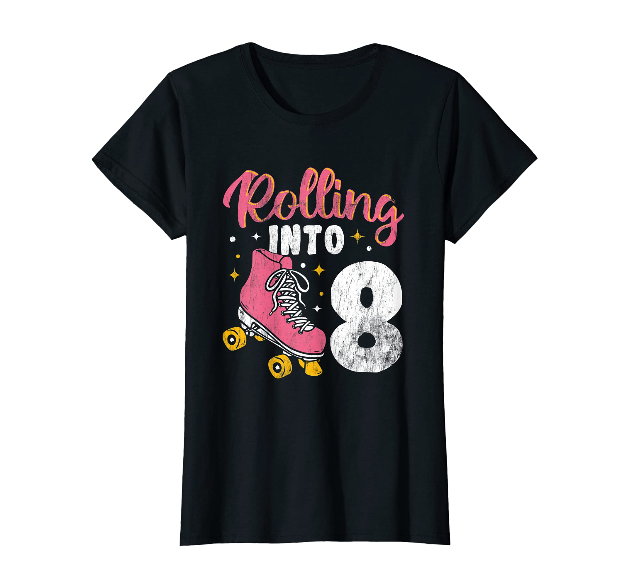 Rolling Into 8 Skating Roller Derby T-Shirt - Novelty Apparel for Adults - T-Shirt, Sweatshirt, Hoodie
