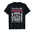 Cheer And Soccer Mom Soccer Player And T-Shirt - Minimalist Print Unisex - T-Shirt, Sweatshirt, Hoodie