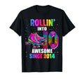Roller Skating 10Th Birthday Rollin 10 T-Shirt - Custom Art Print Unisex - T-Shirt, Sweatshirt, Hoodie