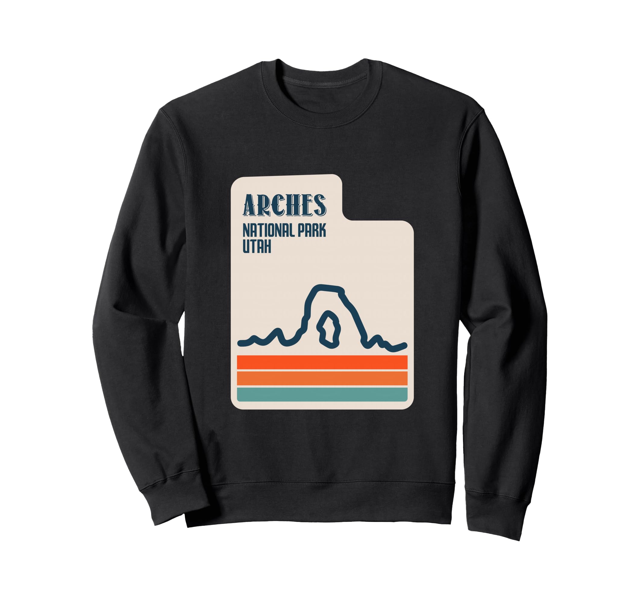 Utah State Map Delicate Arch Sweatshirt - Streetwear Style Men Women - T-Shirt, Sweatshirt, Hoodie
