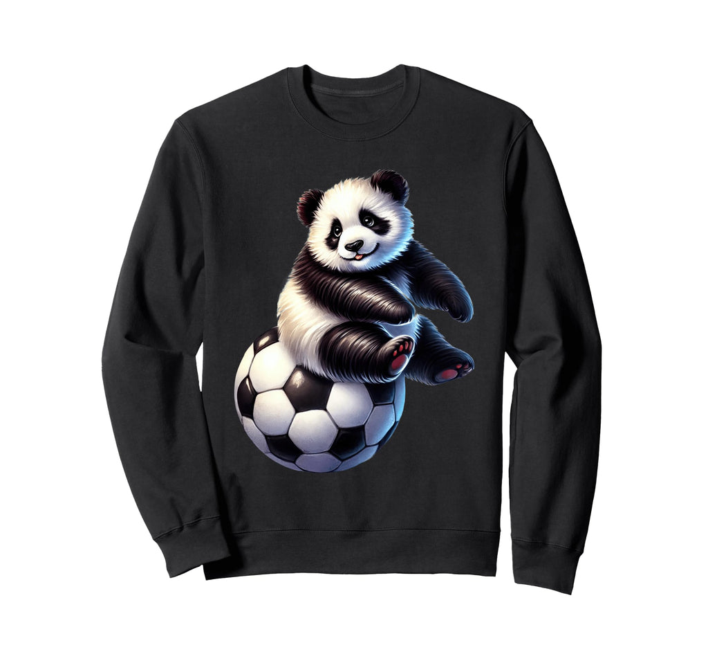 Black White Creature Soccer Ball Sweatshirt - Graphic Print for Adults - T-Shirt, Sweatshirt, Hoodie