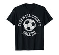 Tazewell County Soccer Distressed 90S T-Shirt - Custom Art Print Men Women - T-Shirt, Sweatshirt, Hoodie