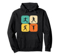 Distressed Soccer Player Silhouettes Hoodie - Trendy Graphic for Adults - T-Shirt, Sweatshirt, Hoodie