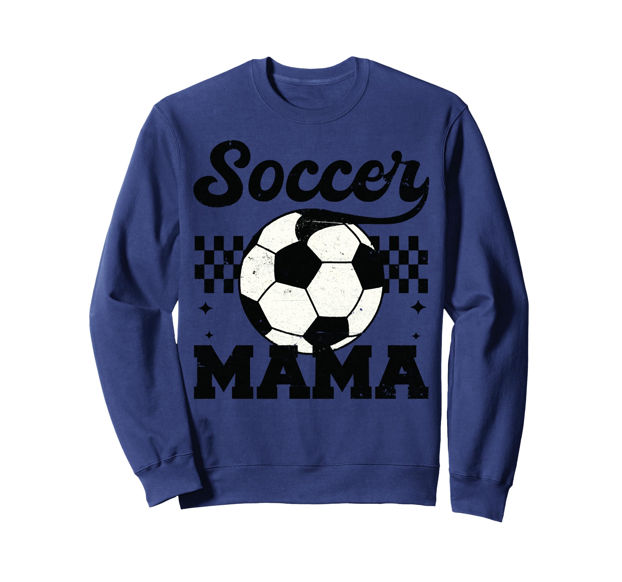 Checkered Soccer Mama Soccer Mom Sweatshirt - Custom Art Print for Adults - T-Shirt, Sweatshirt, Hoodie
