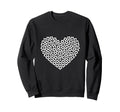 Heart Shaped Soccer Ball Sweatshirt - Casual Everyday Wear for Adults - T-Shirt, Sweatshirt, Hoodie