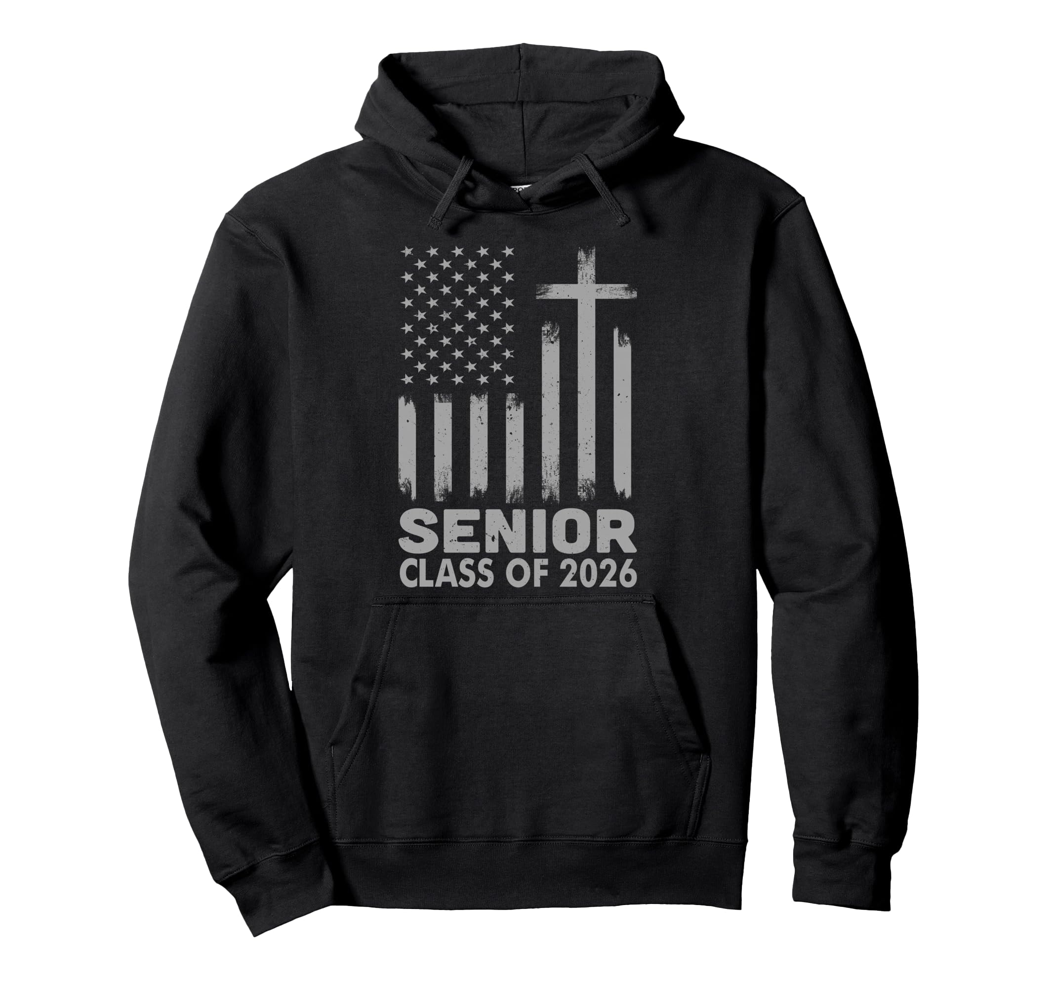 Senior Class 2026 Usa Flag Hoodie - Fun Novelty Design for Adults - T-Shirt, Sweatshirt, Hoodie