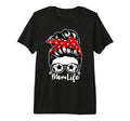 Mom Life Messy Bun Hair Soccer Player T-Shirt - Streetwear Style Men Women - T-Shirt, Sweatshirt, Hoodie