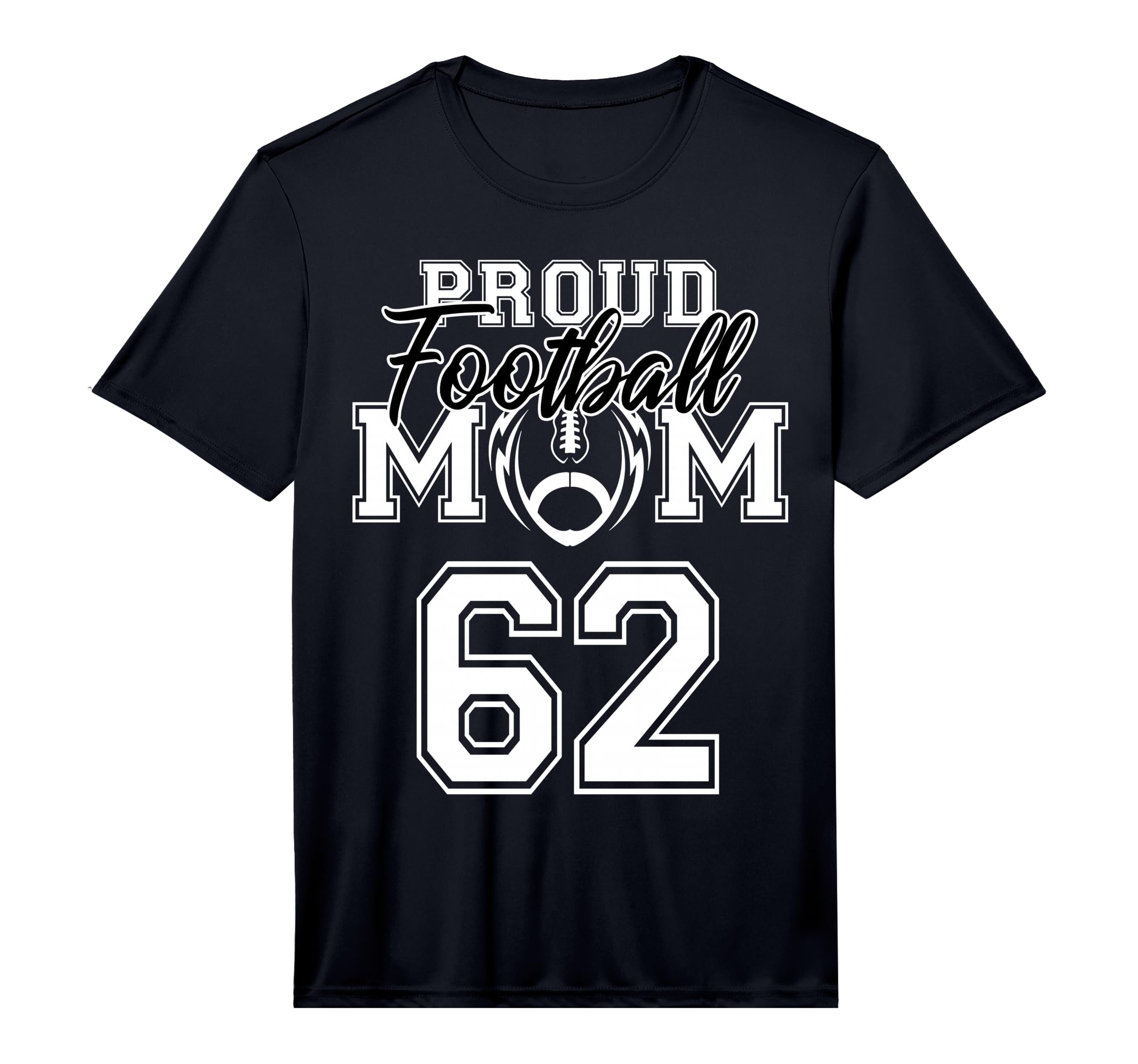 Personalised Proud Football Mother T-Shirt - Graphic Print Men Women - T-Shirt, Sweatshirt, Hoodie