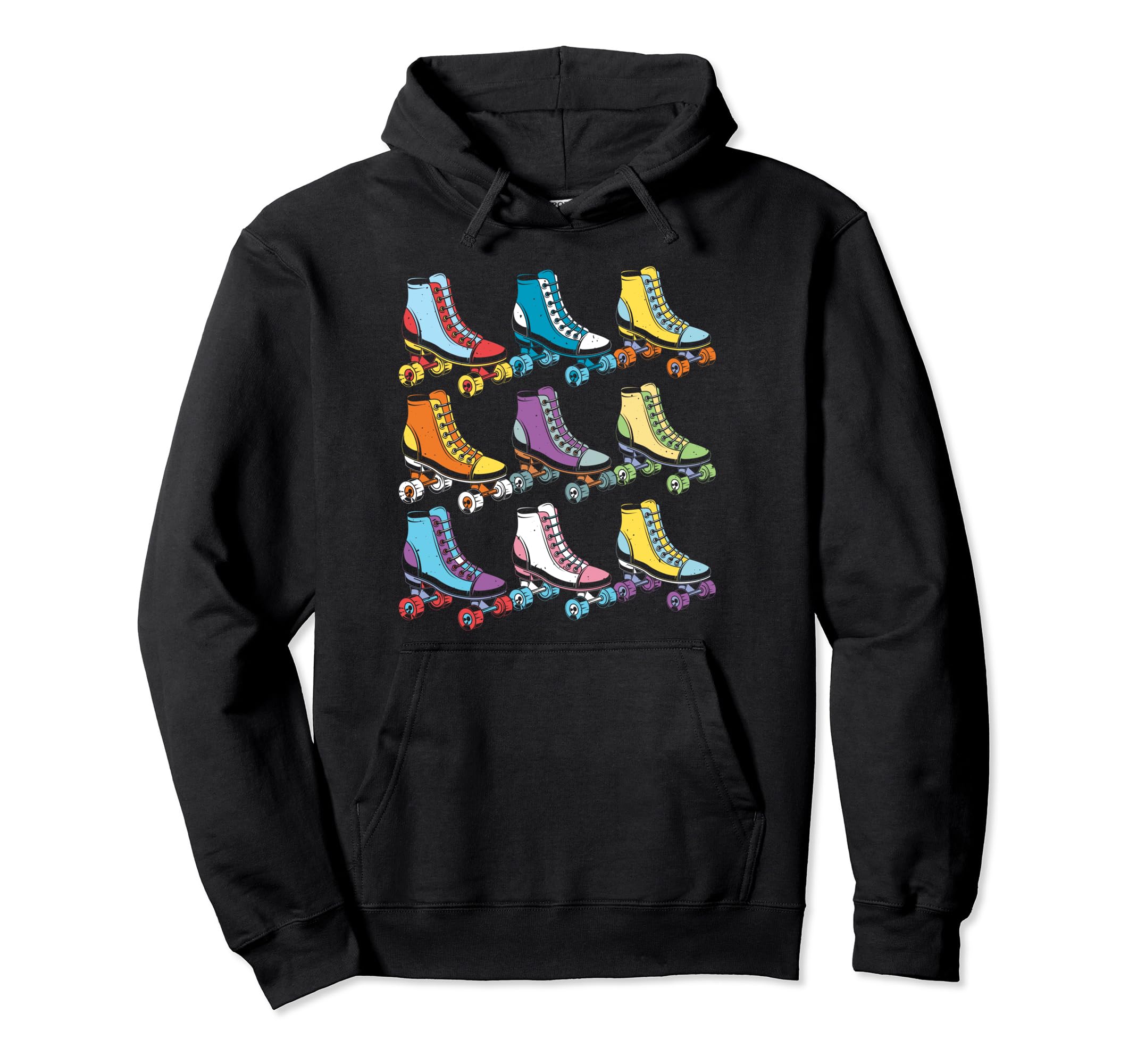 Roller Skates Shoes Roller Skating Hoodie - Aesthetic Graphic Men Women - T-Shirt, Sweatshirt, Hoodie