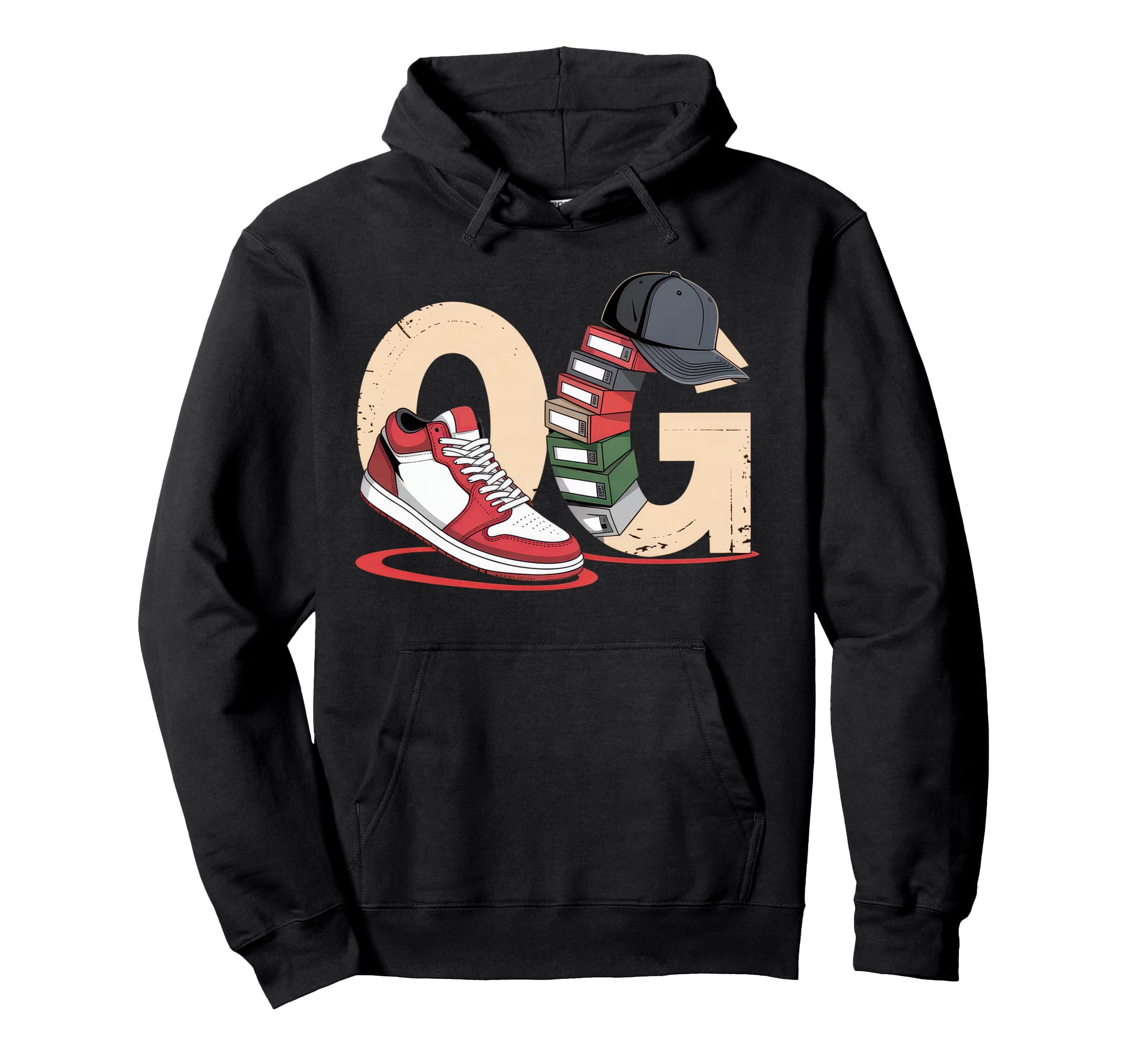 Old School Og Hip Hop Vinyl Cds Tapes Hoodie - Trendy Graphic Men Women - T-Shirt, Sweatshirt, Hoodie