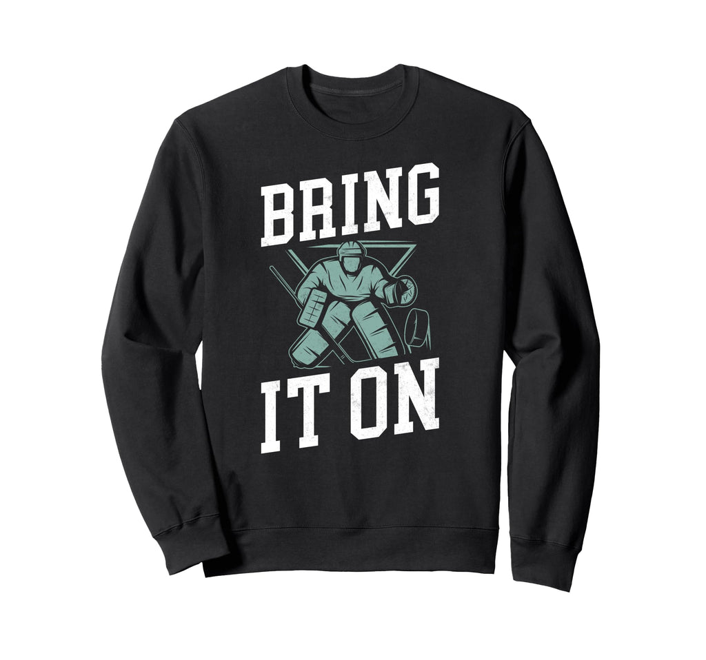 Ice Hockey Goalie Goalkeeper Sweatshirt - Custom Art Print for Adults - T-Shirt, Sweatshirt, Hoodie