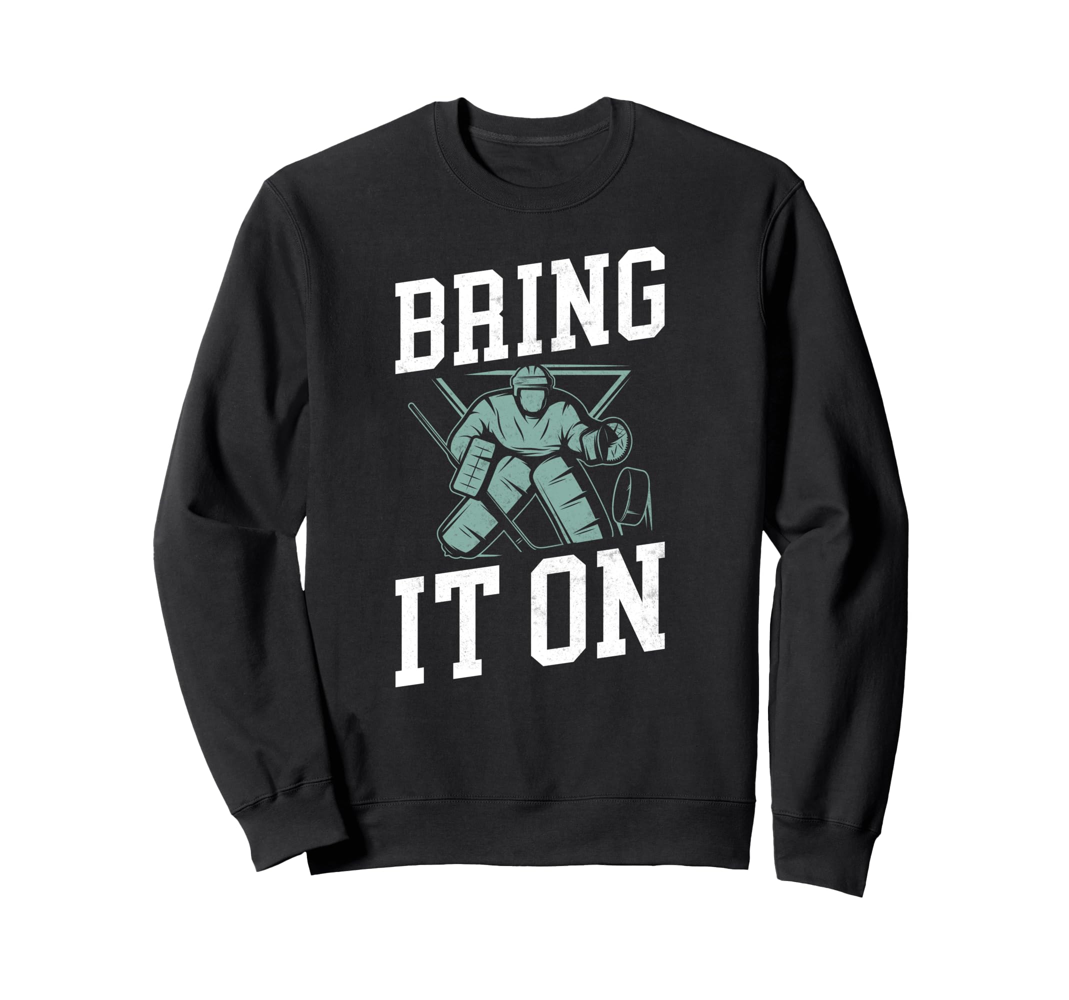 Ice Hockey Goalie Goalkeeper Sweatshirt - Custom Art Print for Adults - T-Shirt, Sweatshirt, Hoodie