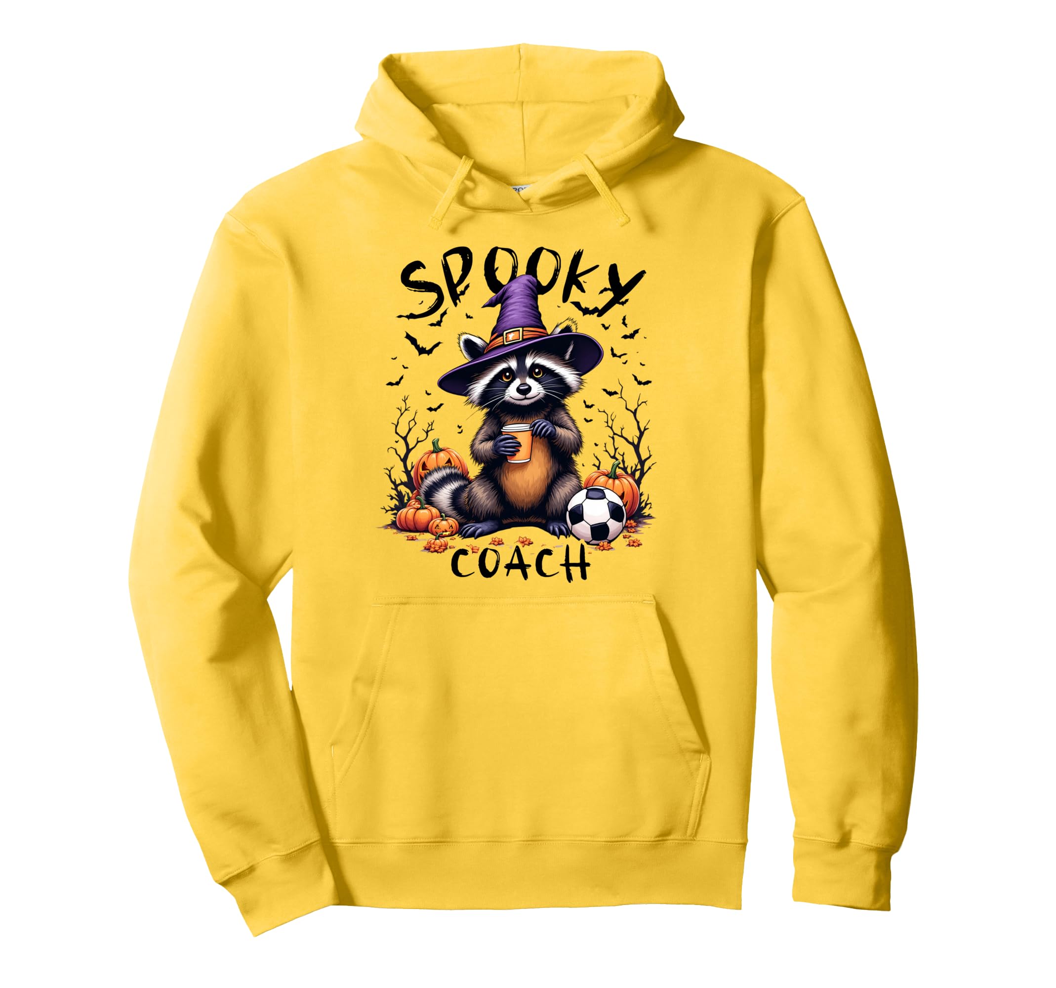 Halloween Soccer Coach Feral Soccer Hoodie - Graphic Print for Adults - T-Shirt, Sweatshirt, Hoodie