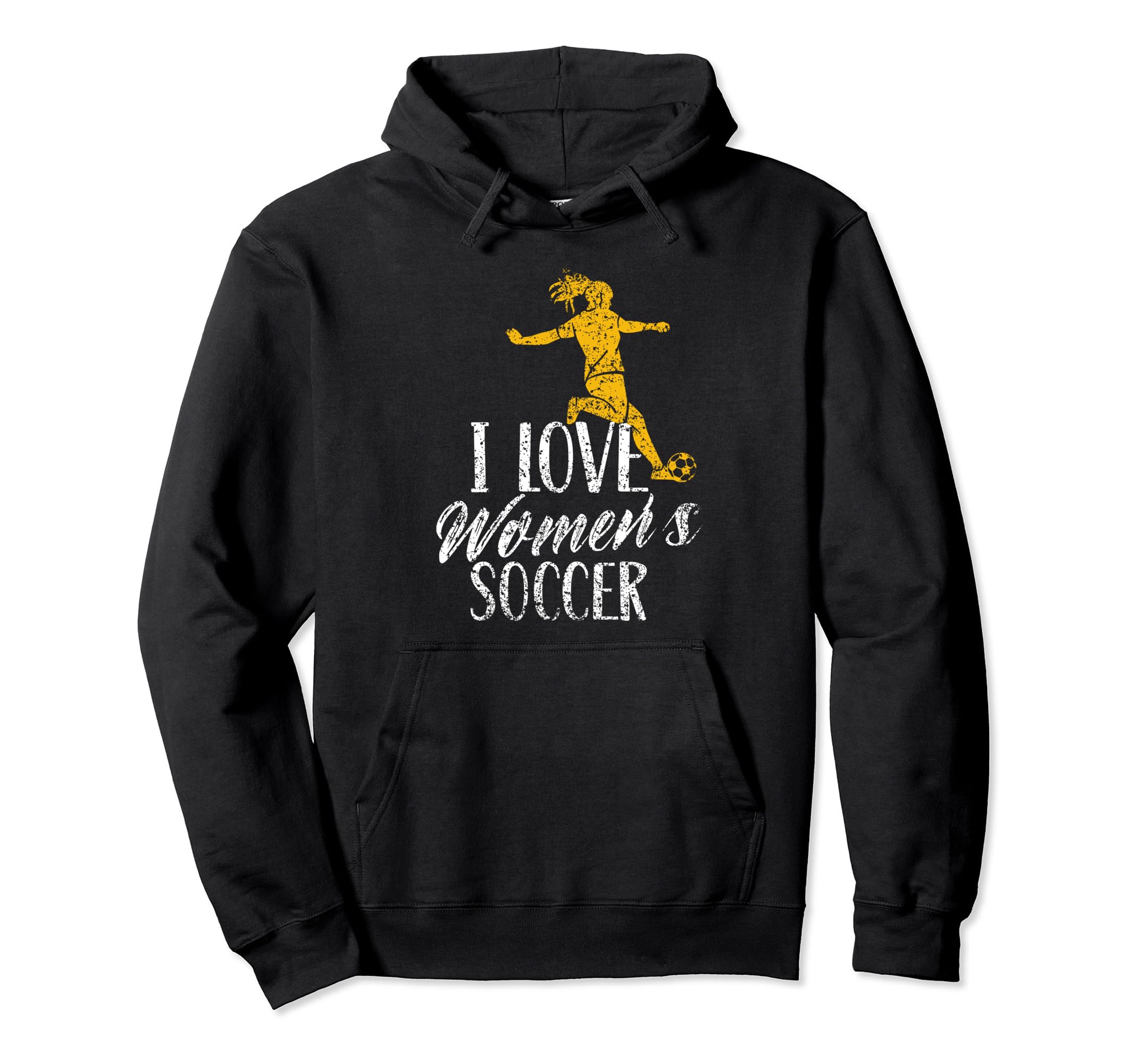 I Love Womens Soccer Team Player Hoodie - Trendy Graphic for Adults - T-Shirt, Sweatshirt, Hoodie