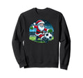 Santa Loves Soccer Sweatshirt - Custom Art Print Men Women - T-Shirt, Sweatshirt, Hoodie