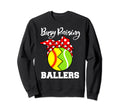 Busy Raising Ballers Funny Softball Sweatshirt - Aesthetic Graphic Unisex - T-Shirt, Sweatshirt, Hoodie
