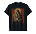 Mary Jesus Distressed 90S Goth T-Shirt - Aesthetic Graphic Men Women - T-Shirt, Sweatshirt, Hoodie