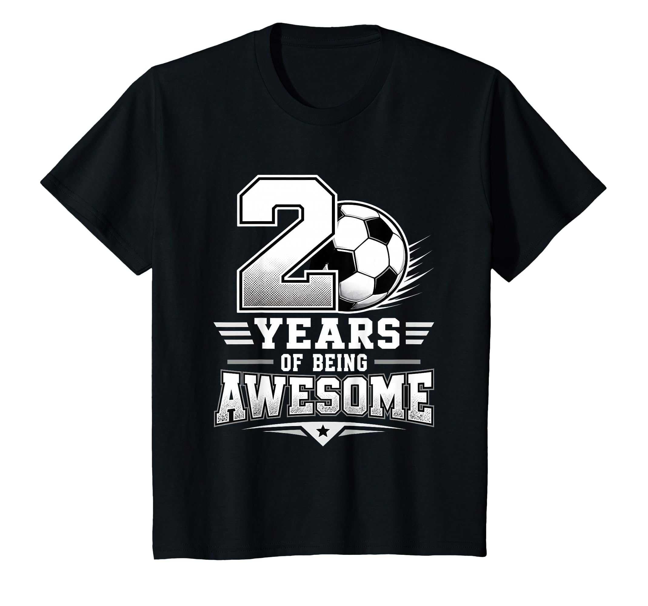 2Nd Birthday Soccer 2 Years Being T-Shirt - Minimalist Print Unisex - T-Shirt, Sweatshirt, Hoodie