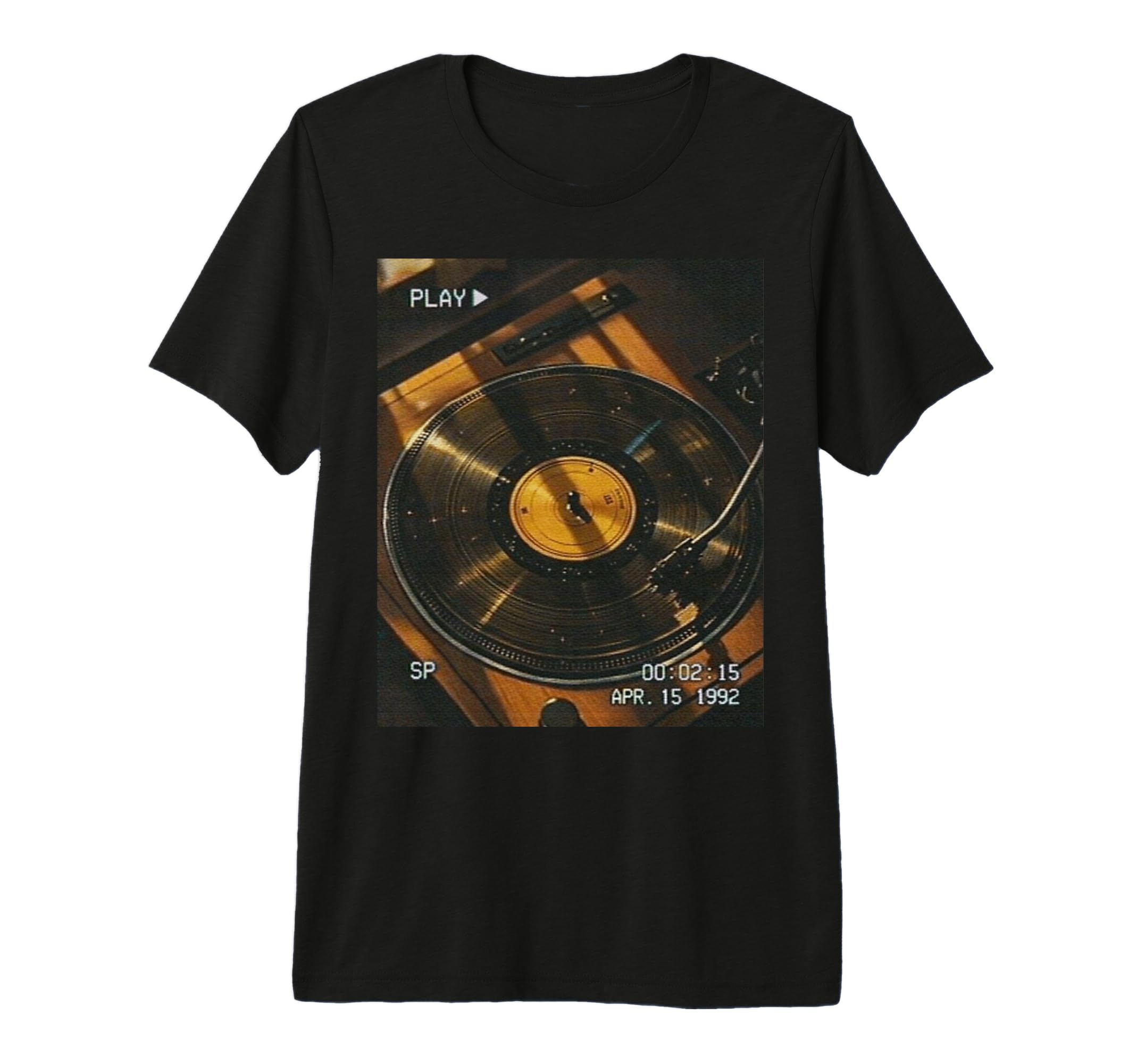 Vhs Turntable Aesthetic Vinyl Tri Blend T-Shirt - Novelty Apparel Men Women - T-Shirt, Sweatshirt, Hoodie