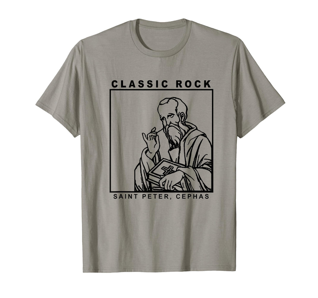 Saint Peter Rock Catholic Vibe Petros T-Shirt - Novelty Apparel for Adults - T-Shirt, Sweatshirt, Hoodie