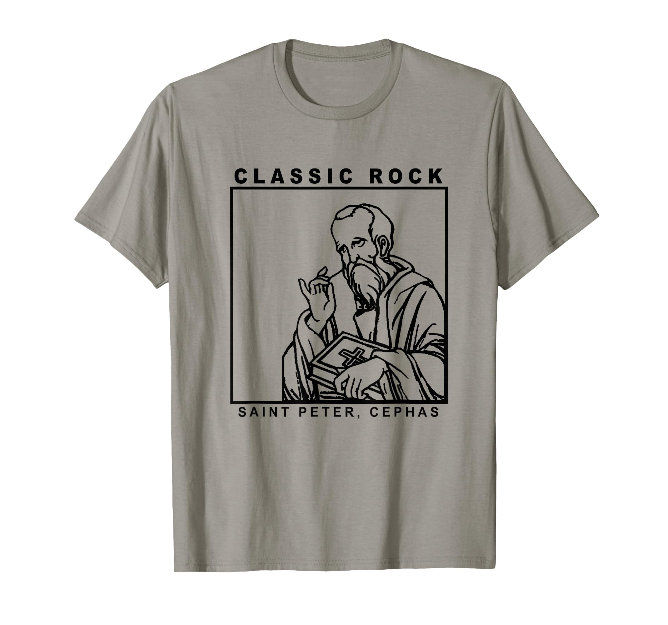 Saint Peter Rock Catholic Vibe Petros T-Shirt - Novelty Apparel for Adults - T-Shirt, Sweatshirt, Hoodie