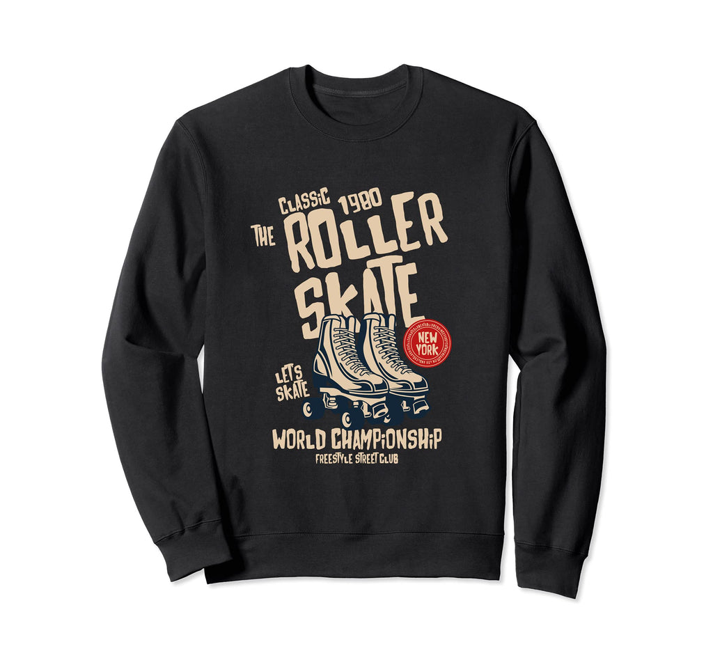 Fun Roller Skating 80S 90S Skate Sweatshirt - Aesthetic Graphic Unisex - T-Shirt, Sweatshirt, Hoodie