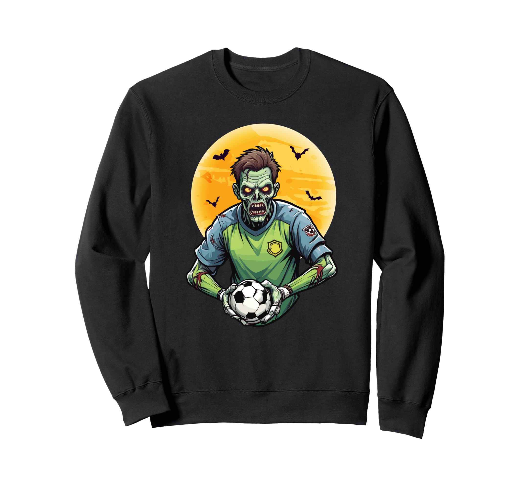 Zombie Soccer Goalkeeper Scary Sweatshirt - Casual Everyday Wear Men Women - T-Shirt, Sweatshirt, Hoodie