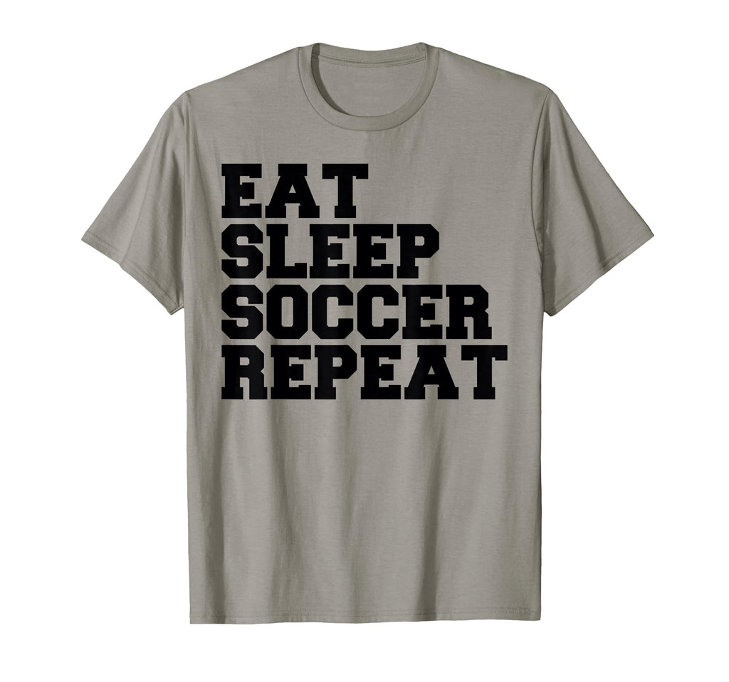 Eat Sleep Soccer Repeat Sport Player T-Shirt - Minimalist Print Unisex - T-Shirt, Sweatshirt, Hoodie