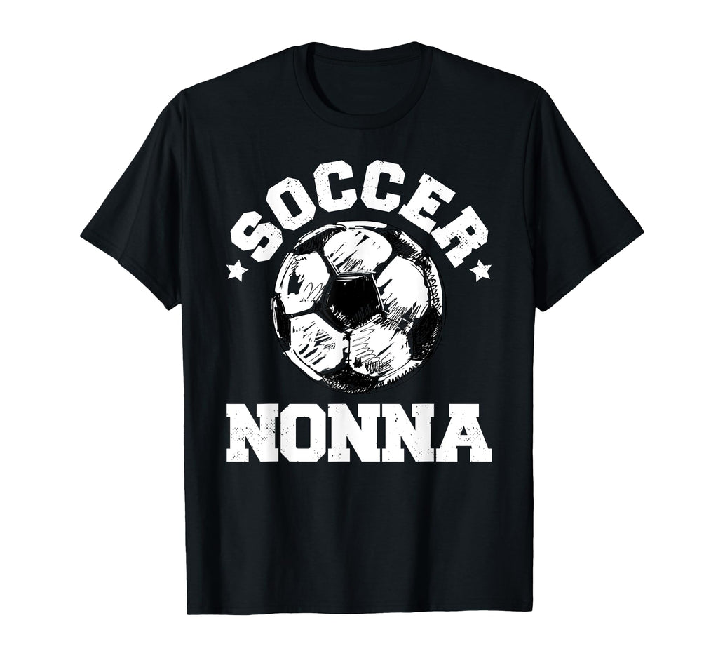 Soccer Nonna Soccer Ball Distressed T-Shirt - Trendy Graphic Men Women - T-Shirt, Sweatshirt, Hoodie