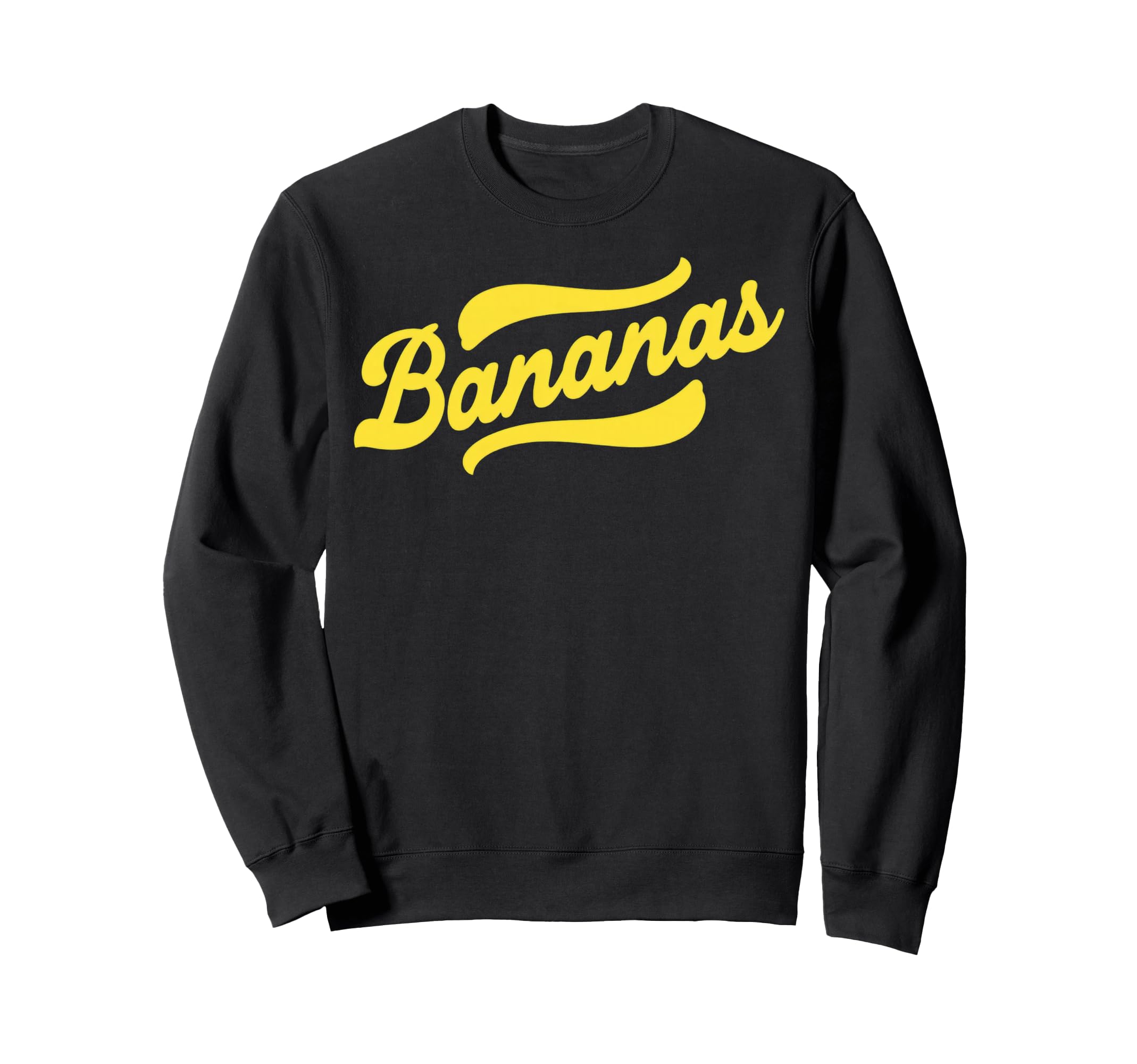 Playful Bananas Typography Sweatshirt - Unique Graphic Men Women - T-Shirt, Sweatshirt, Hoodie