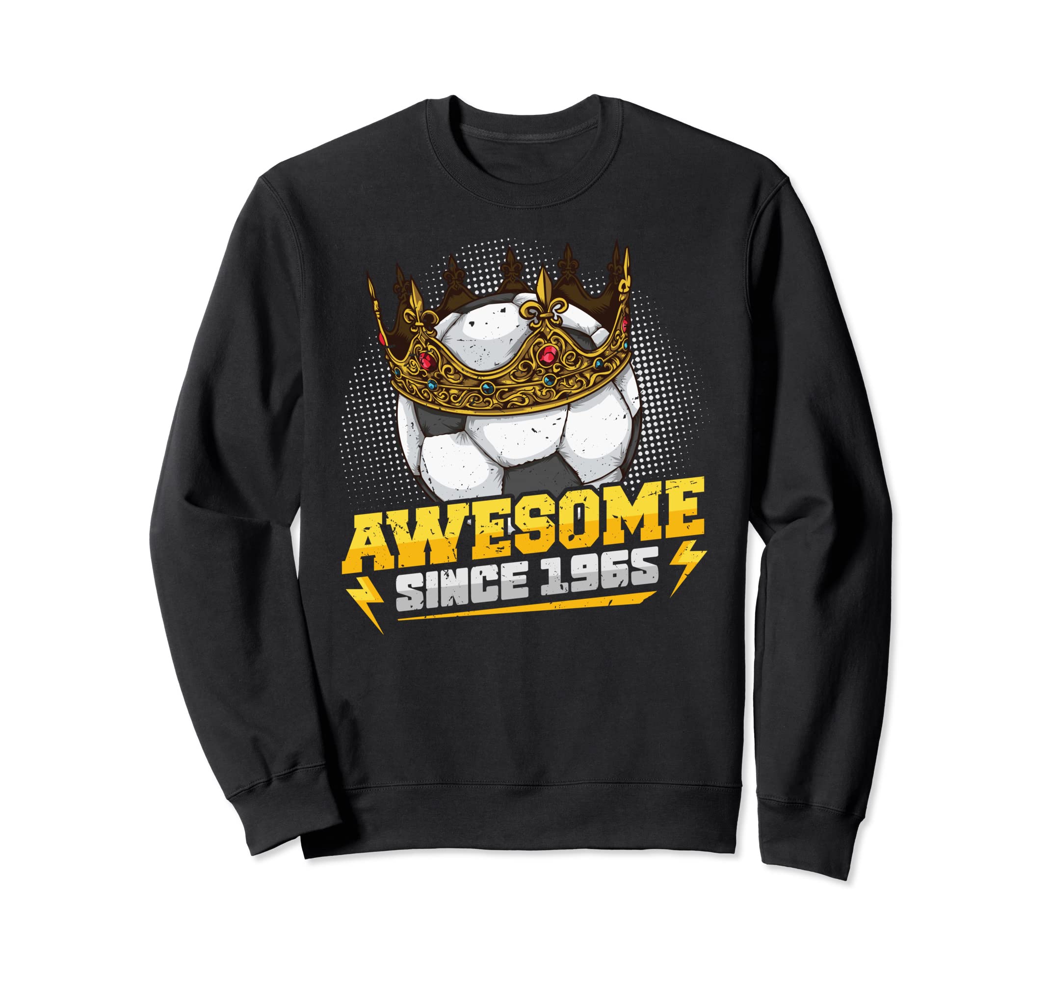 Soccer King 57Th Birthday Crown Sweatshirt - Aesthetic Graphic Men Women - T-Shirt, Sweatshirt, Hoodie