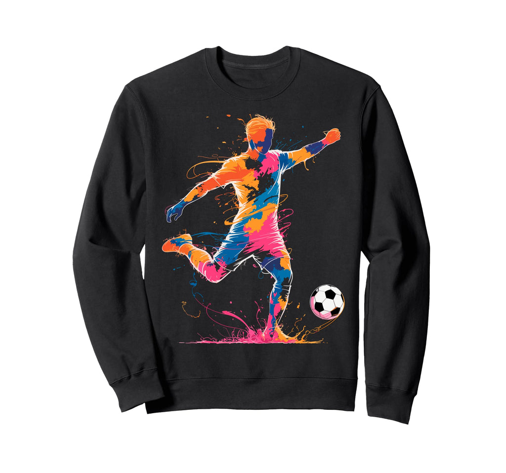 Colorful Funny Soccer Player Fan Game Sweatshirt - Minimalist Print Unisex - T-Shirt, Sweatshirt, Hoodie